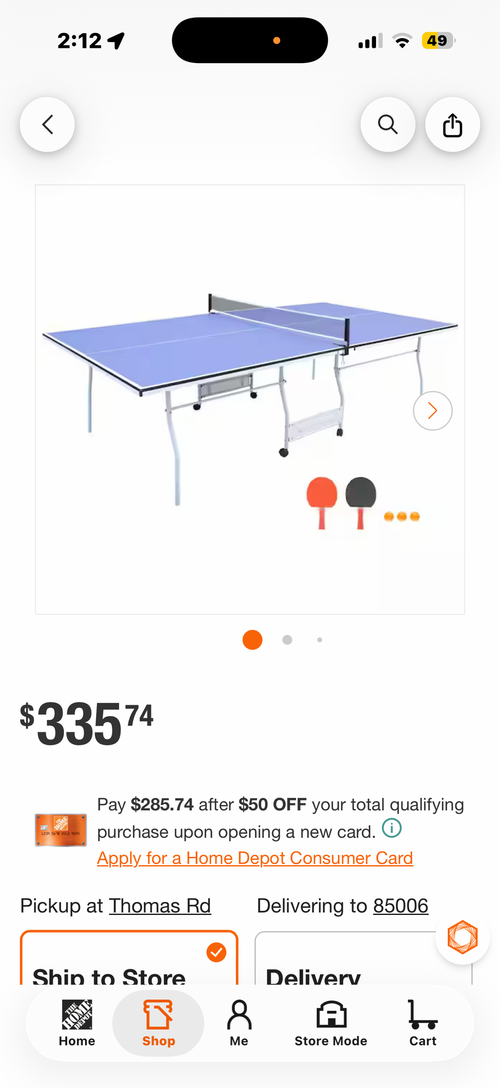 9 ft. Blue Table Tennis Table Foldable and Ping Pong Table Set