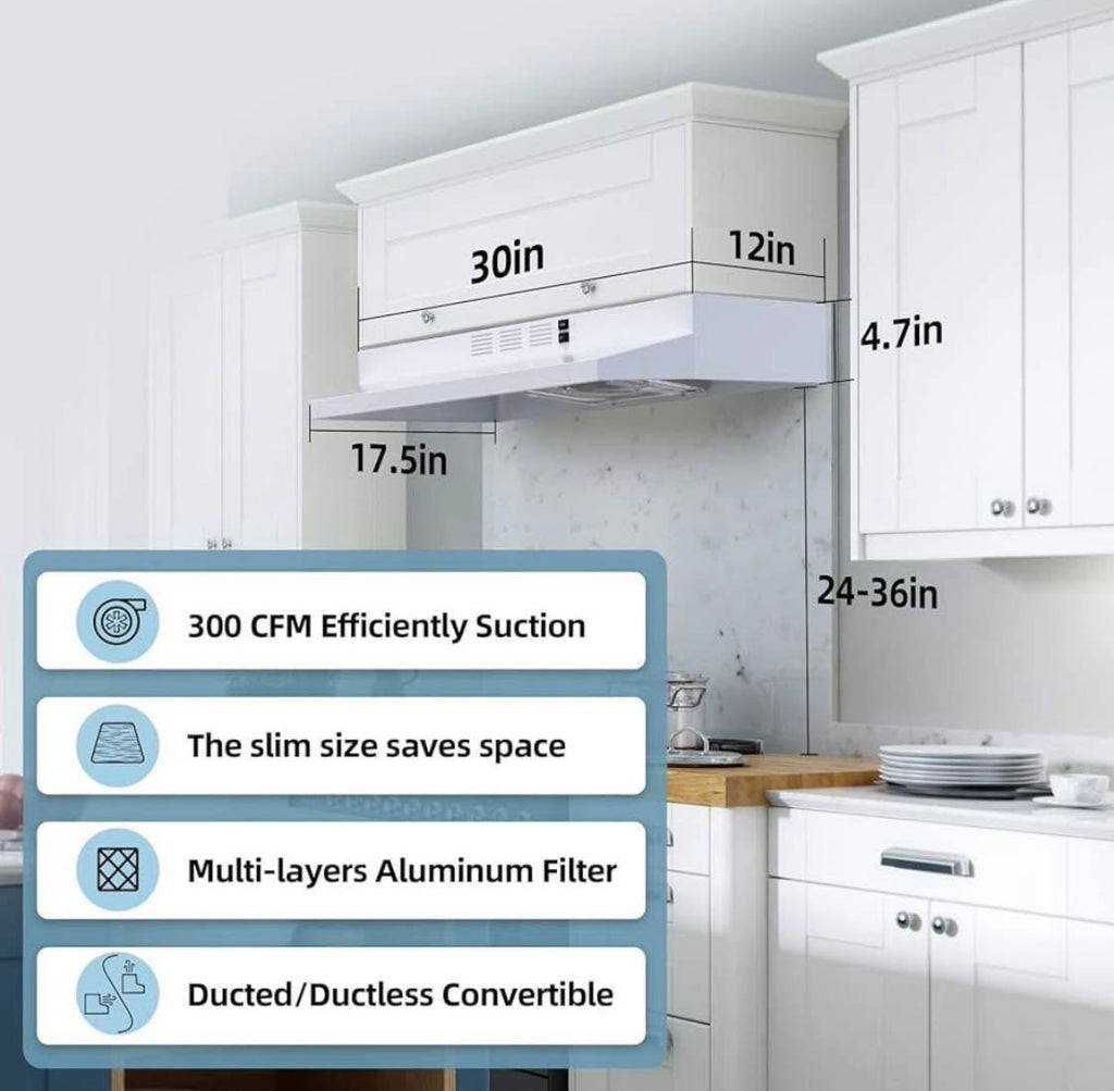Range Hood 30 inch Under Cabinet
