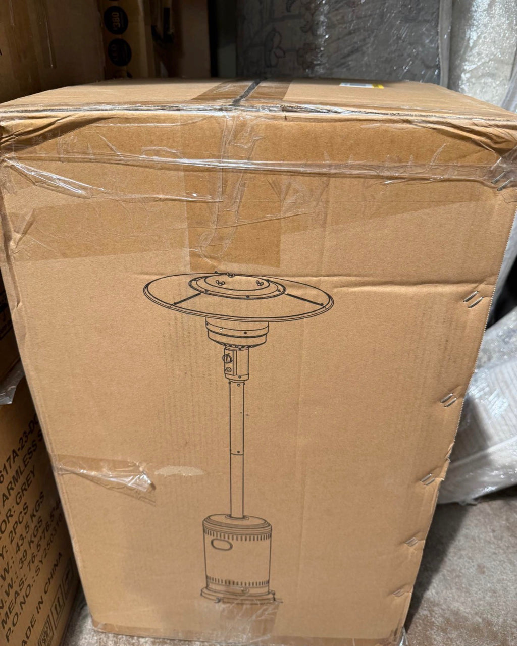 48000 BTU Commercial Propane Outdoor Heater with Cover