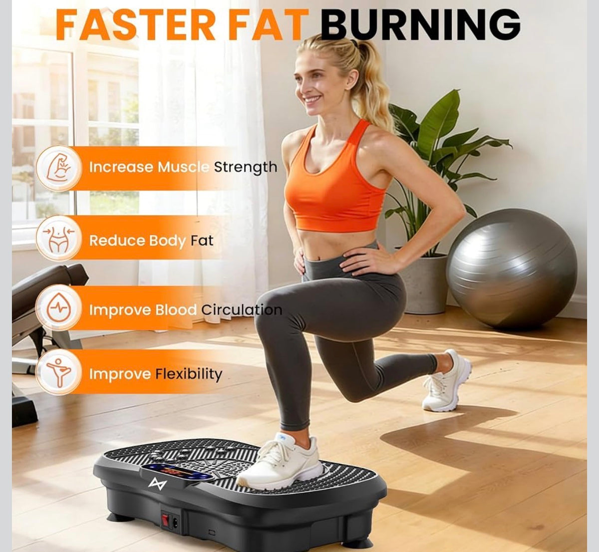 Vibration Plate Exercise Machine Fitness Platform