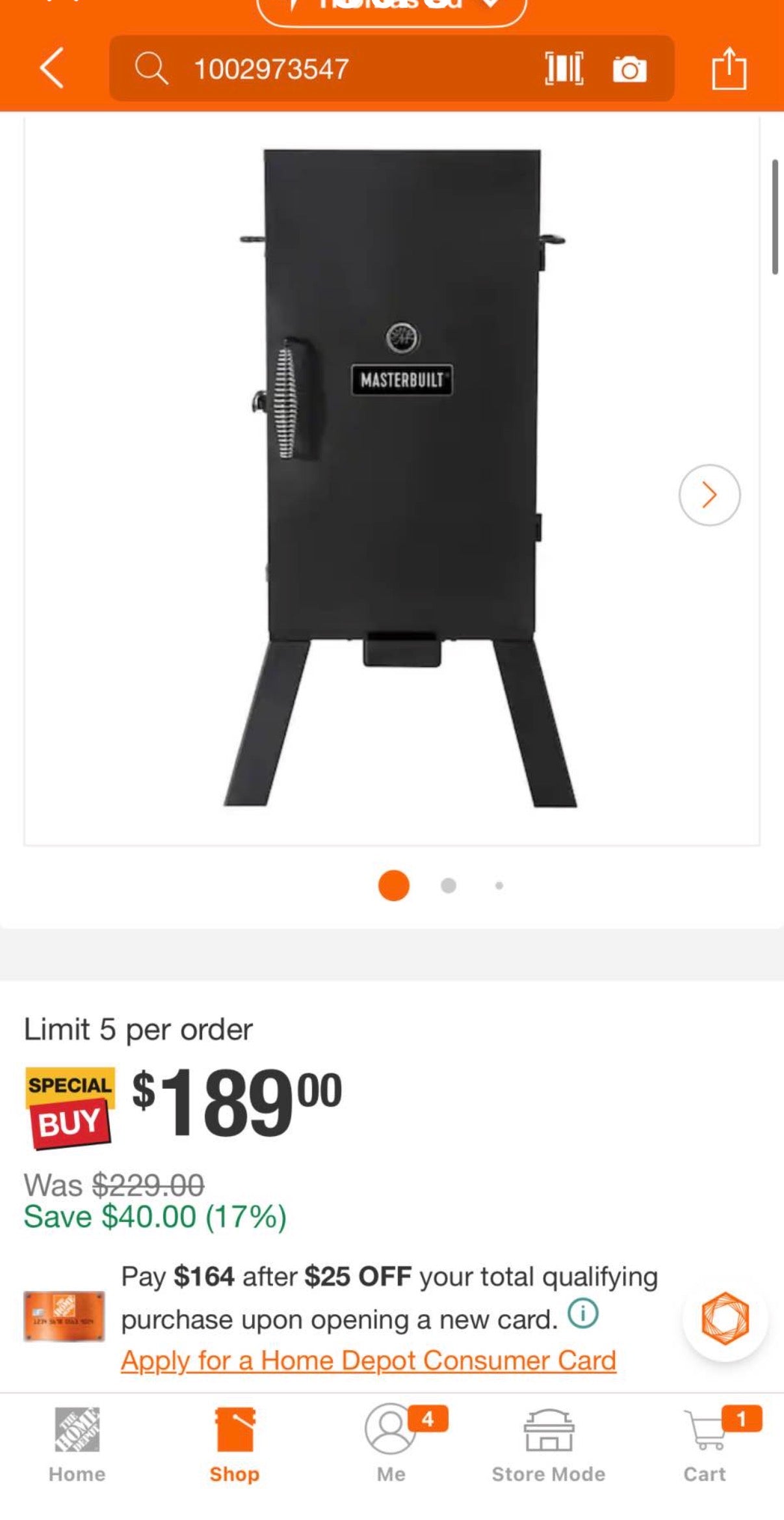 30 in. Analog Electric Smoker in Black with 3 Racks