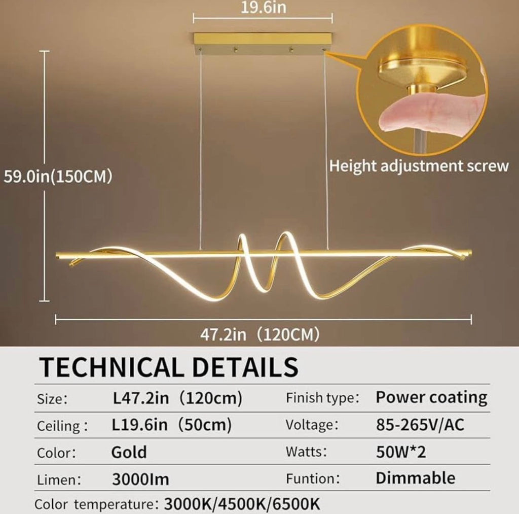 Modern Design Pendant Light with Remote Control