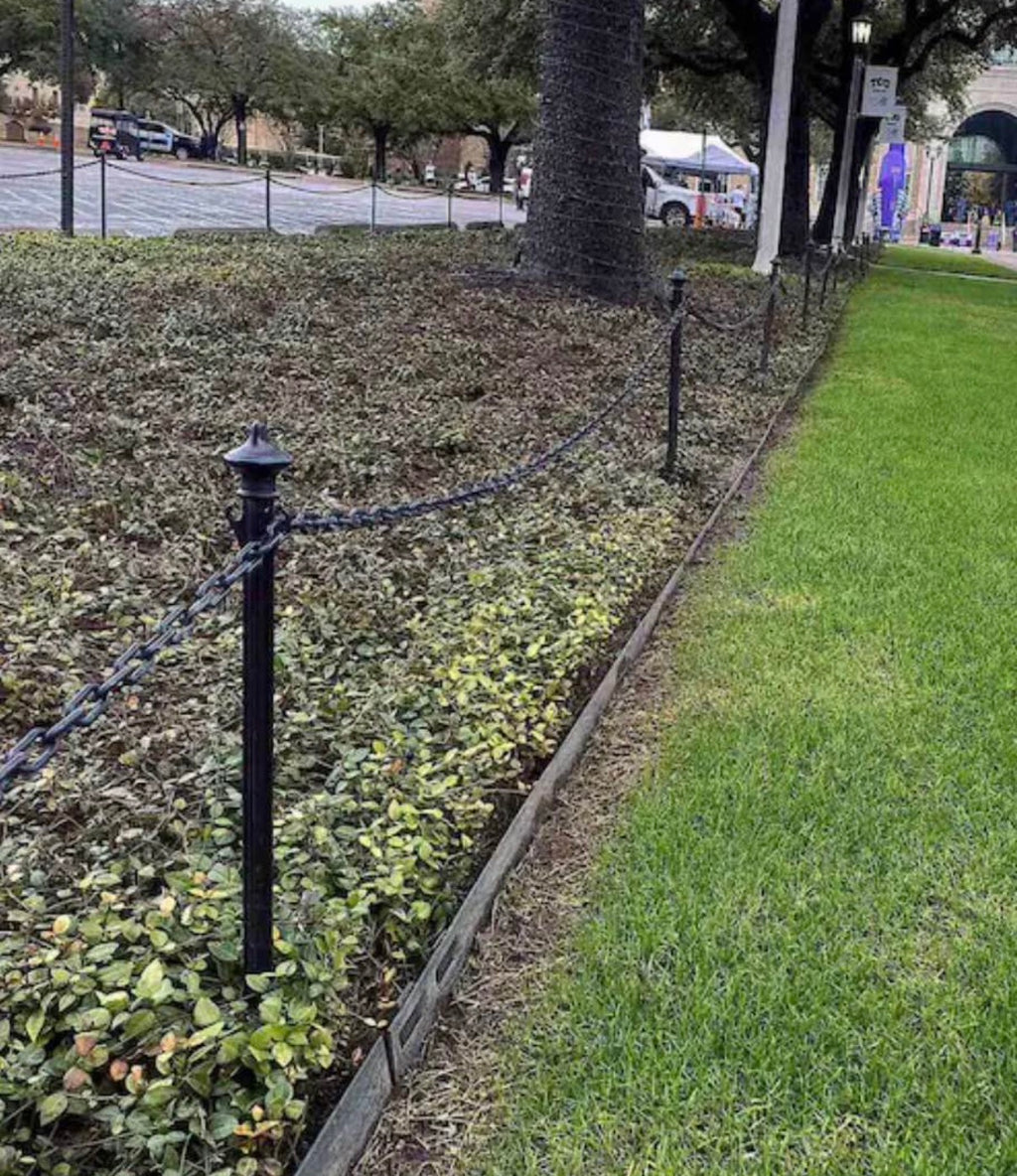 Black Colonial Poles and Chain Kit (12-Pack)