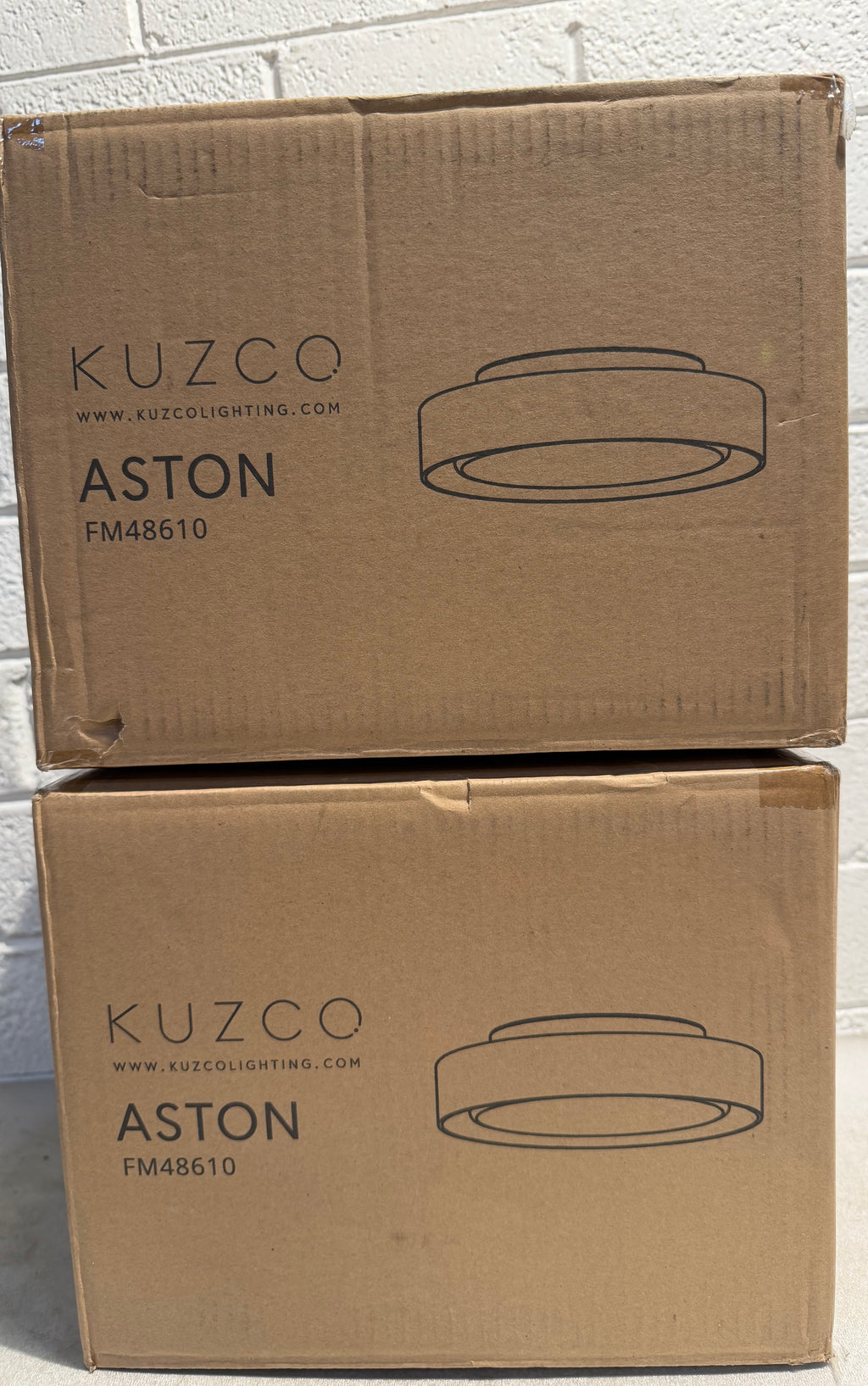KUZCO ASTON 10 IN. CLEAR Flush Mount