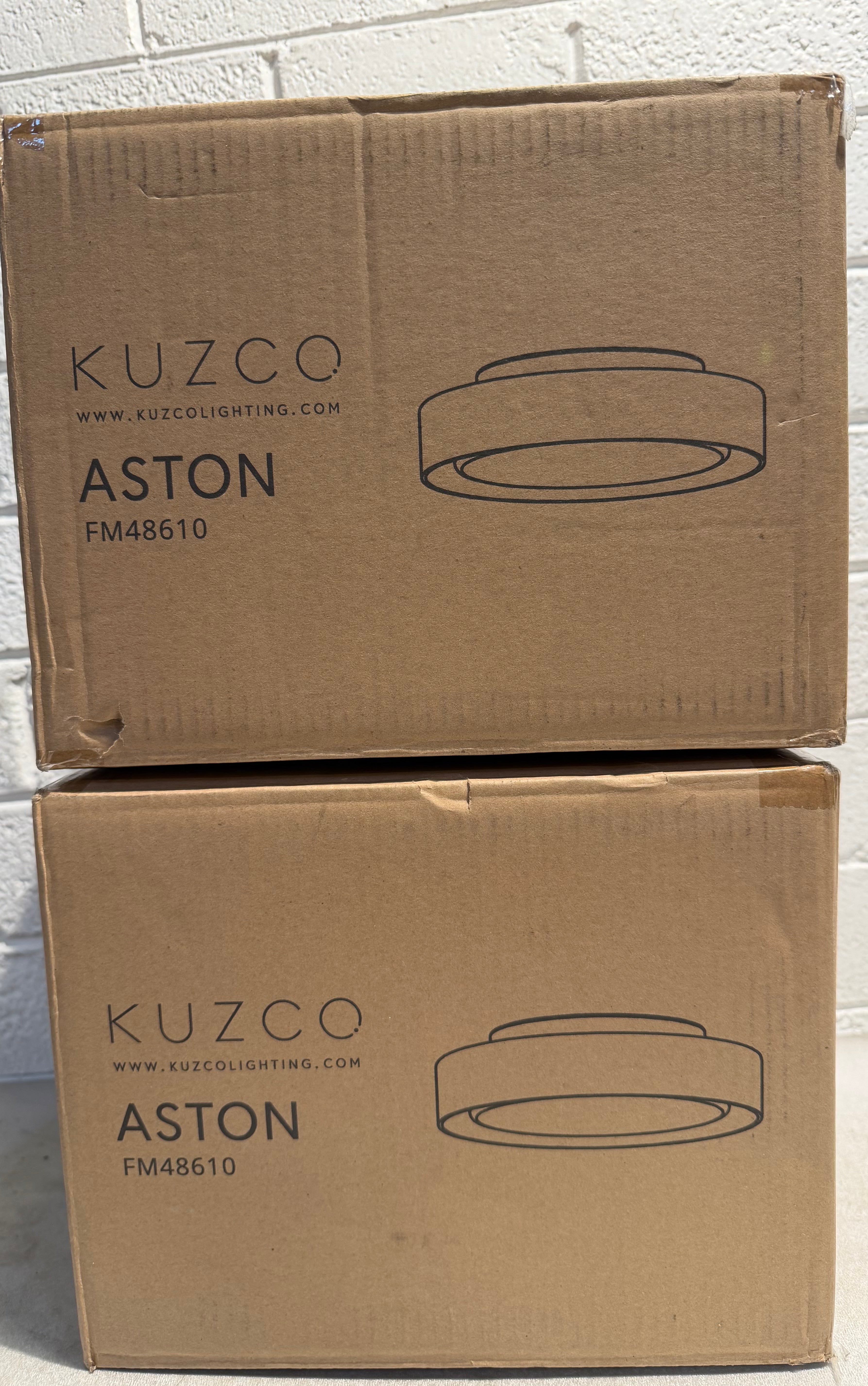 KUZCO ASTON 10 IN. CLEAR Flush Mount