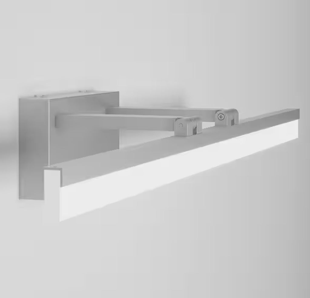 31.5 in. 1 Light Silver LED Vanity Light Bar