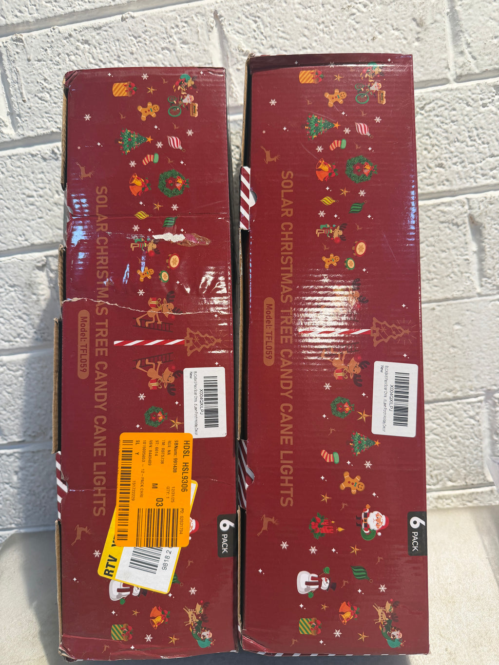 12-Pack Christmas Solar Pathway Lights