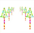 12-Pack Christmas Solar Pathway Lights