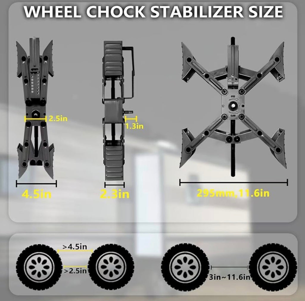 2 Sets RV Stabilizer Wheel Chock Scissor