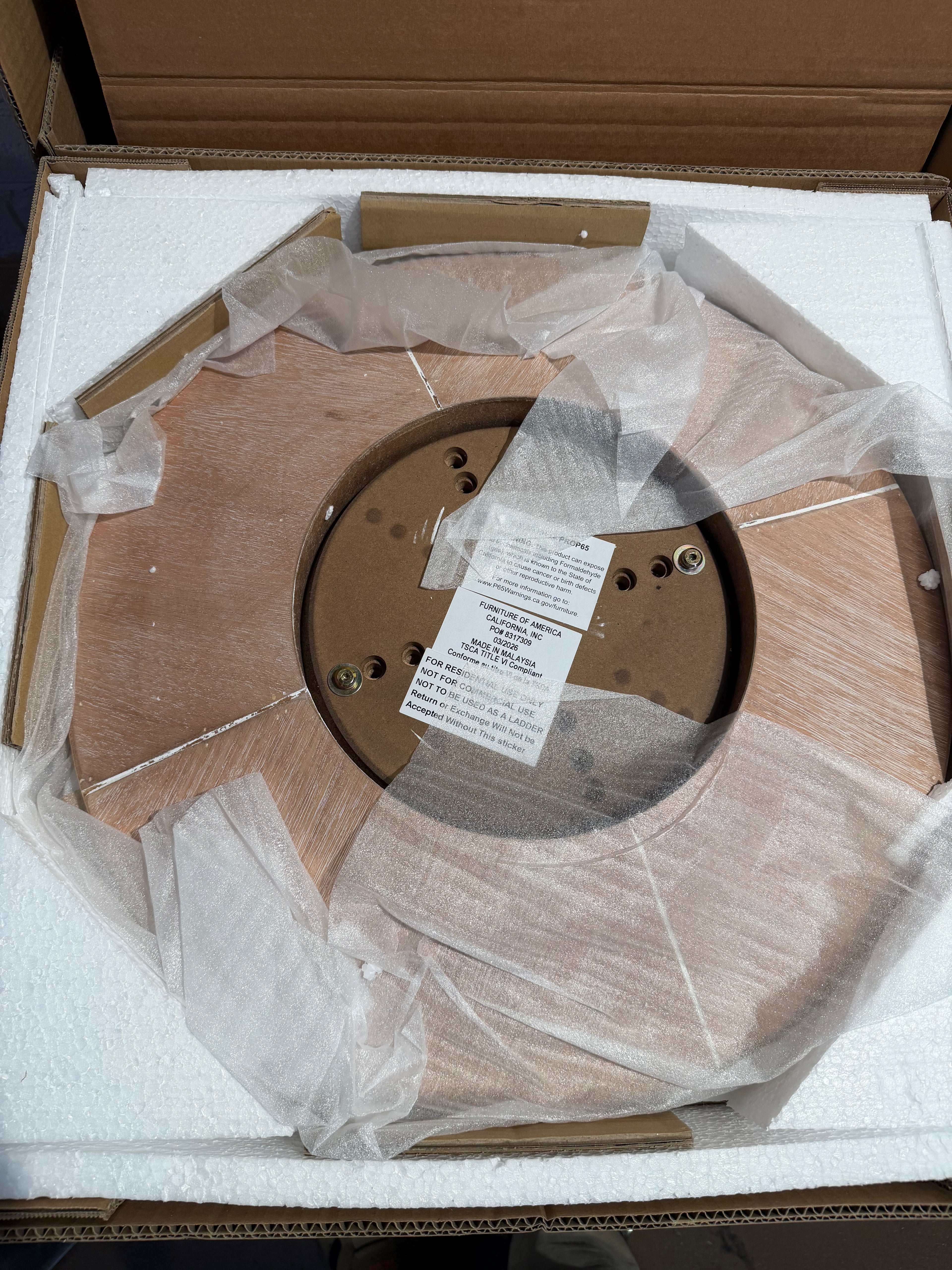 Round End Table Top 20 inches, ( table top only )